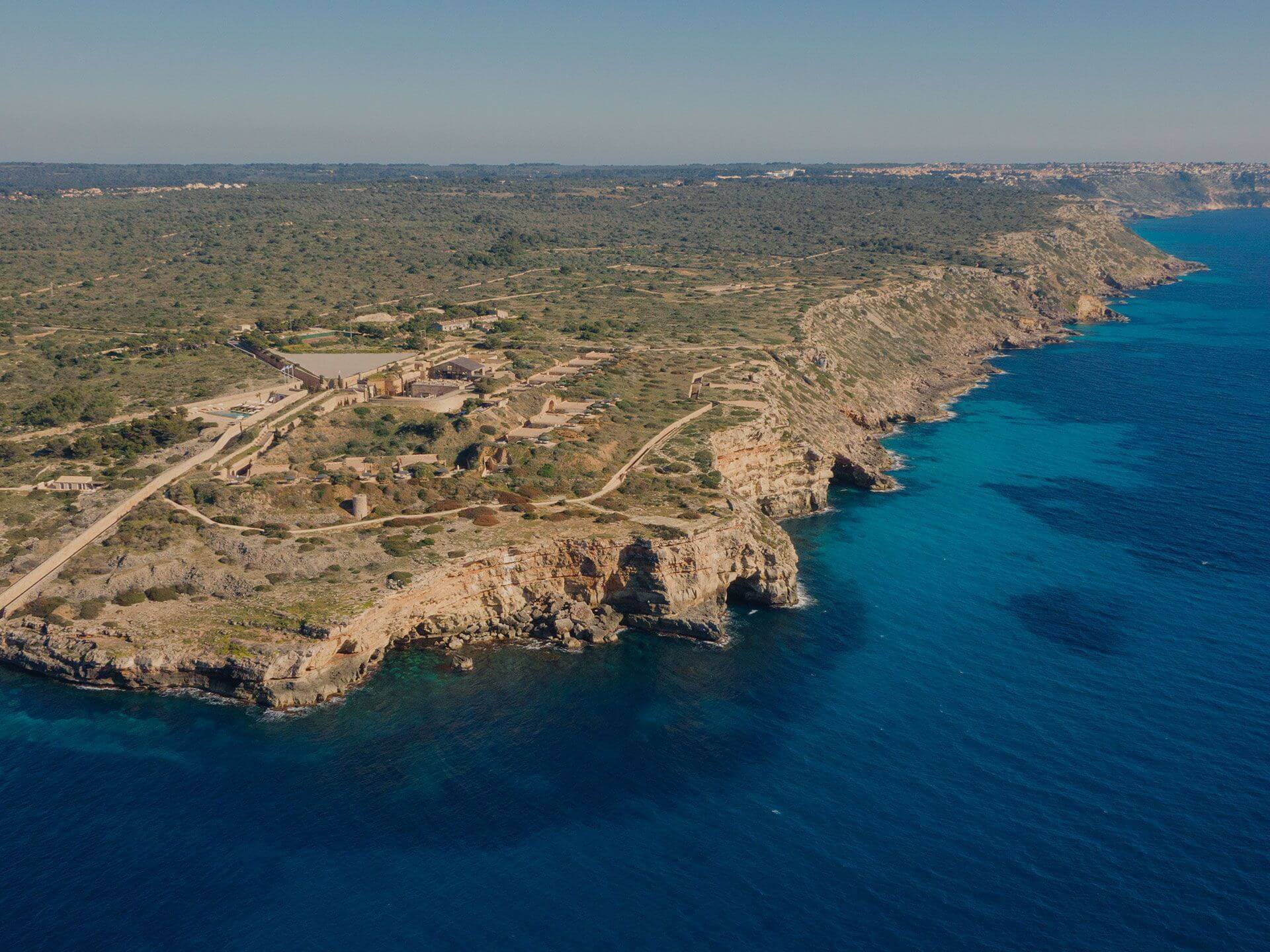 CAP ROCAT aerial shot from the sea