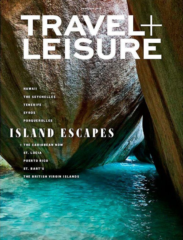 Cover of Travel + Leisure Magazine.